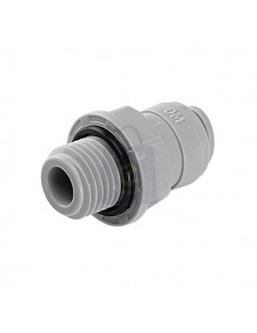 Raccordo dritto BSP (non conico)  tubo 1/4 filetto maschio 1/8 depuratore acqua osmosi inversa
