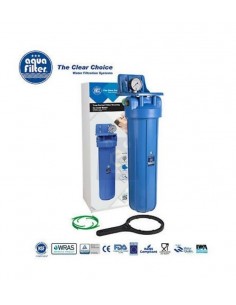 Contenitore Portafiltro 20" pollici Big connessioni 1" con anello centraggio cartuccia e manometro