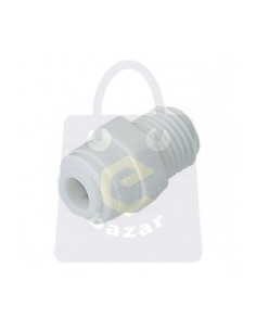 Raccordo dritto tubo da 1/4 filetto maschio 3/8 depuratore acqua