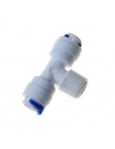 Tee tubo 3/8 tubo 1/4 filetto centrale 3/8 per depuratore acqua osmosi inversa