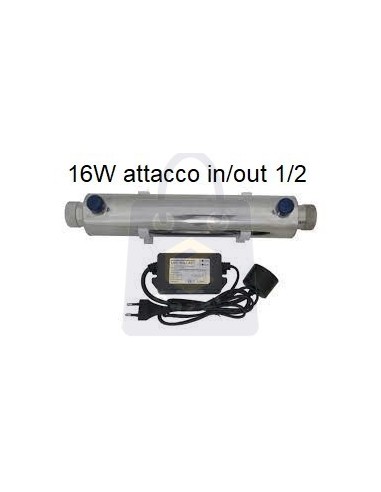 Kit lampada UV 16W 4 pin stesso lato per depuratore acqua osmosi inversa